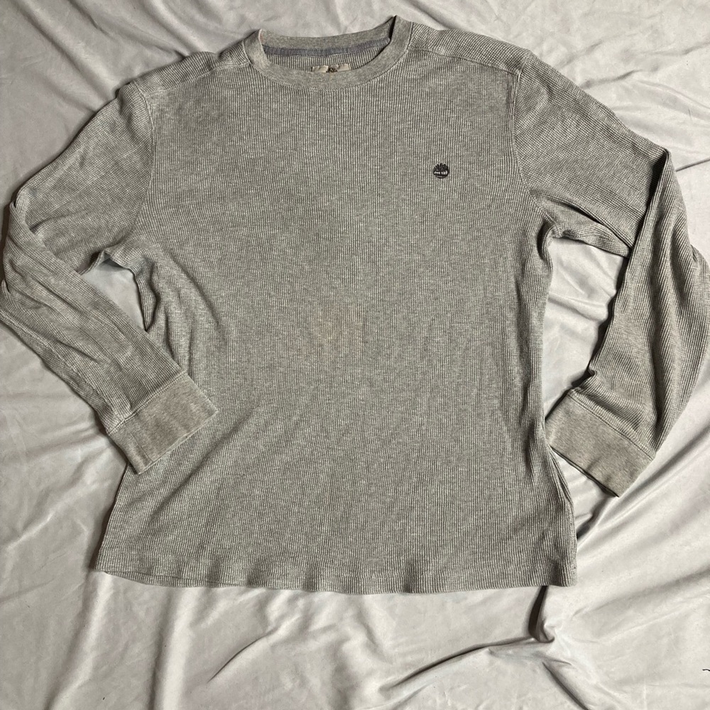 Timberland Men's Long Sleeve Gray Tee